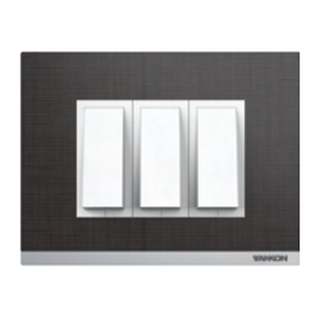 Vankon Vivo Evee Wood Plates with Silver Border