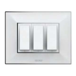Vankon Vivo Nexa Plates (White with Silver Border)